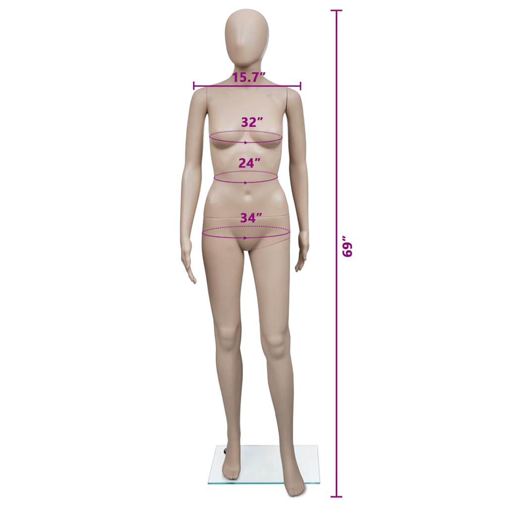 Manichino Donna con Testa Arrotondata - homemem39