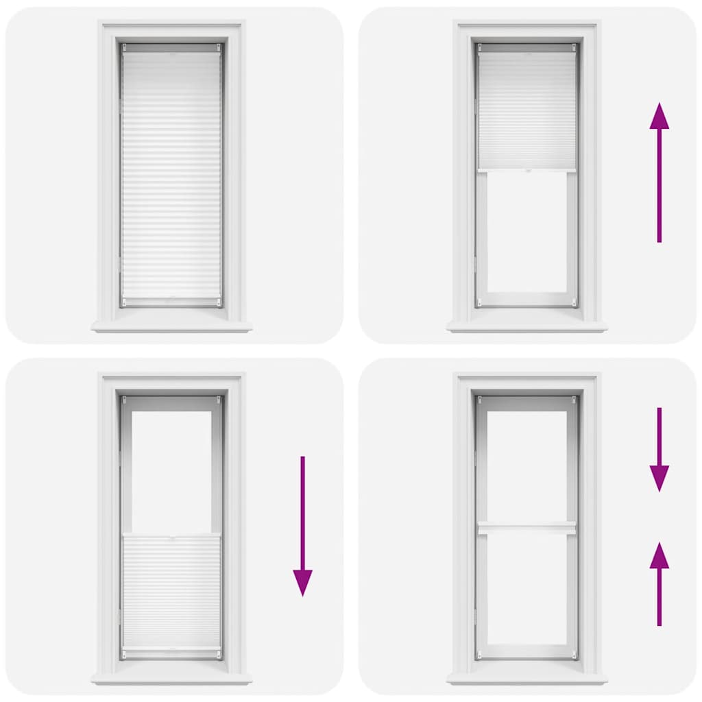 Tenda Plissettata 60x125cm Bianca Oscurante - homemem39