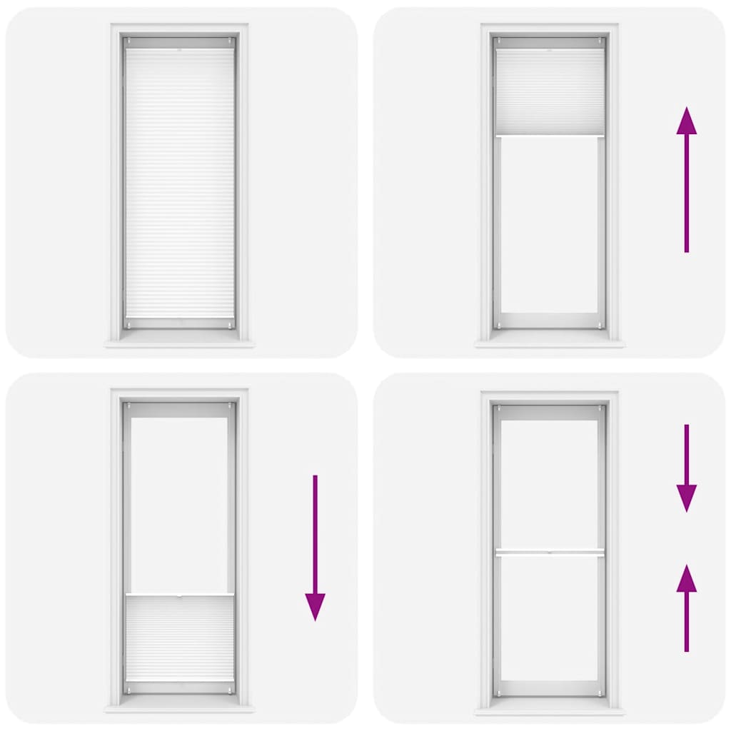 Tenda plissè 90x200cm bianca - homemem39