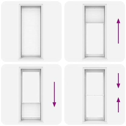 Tenda plissè 90x200cm bianca - homemem39