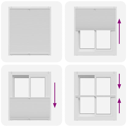 Tenda plissè 100x150cm bianca - homemem39