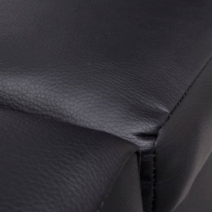 Sedia a Sdraio Nera in Similpelle - homemem39