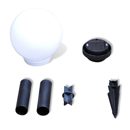 Lampioni Solari LED Giardino 4 pz Rotondi 15 cm con Picchetto | homemem39