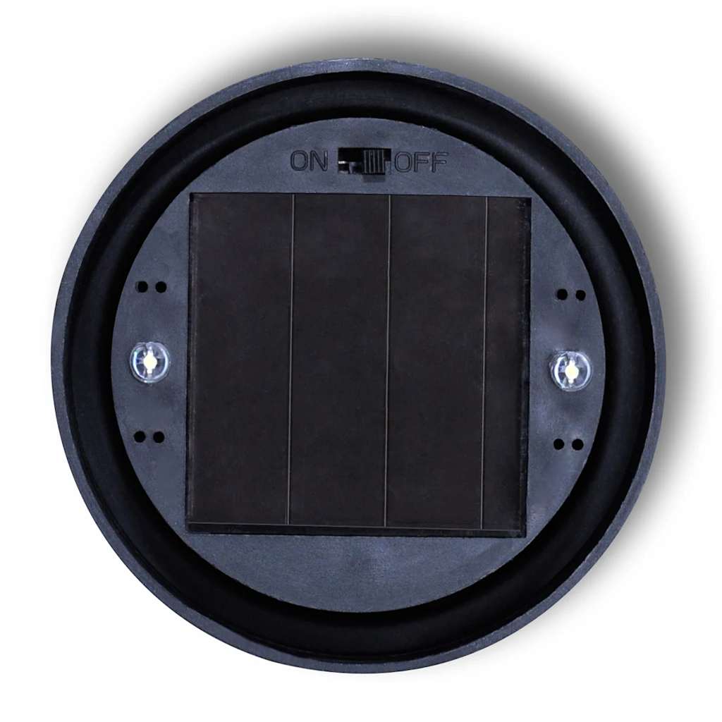 Lampioni Solari LED Giardino 4 pz Rotondi 15 cm con Picchetto | homemem39