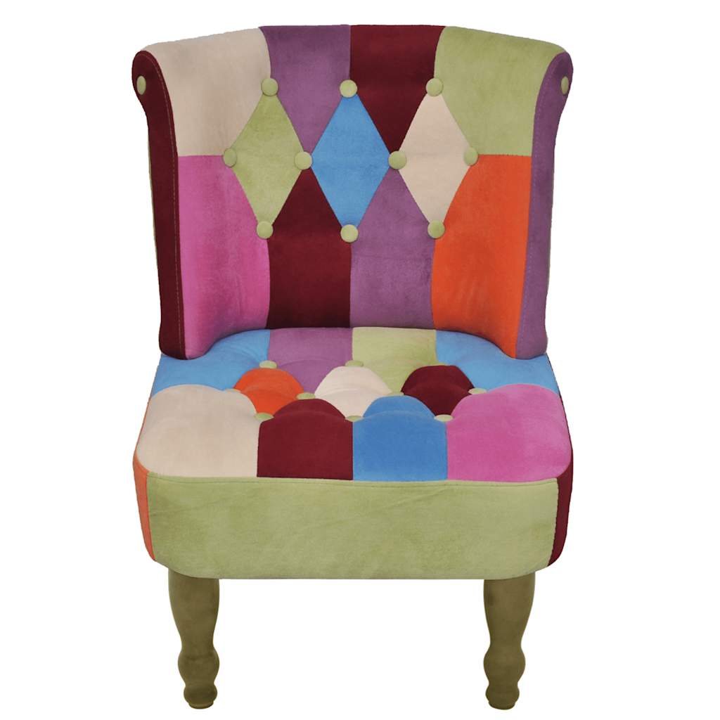 Poltrone Francesi 2 pz Design Patchwork in Tessuto | homemem39