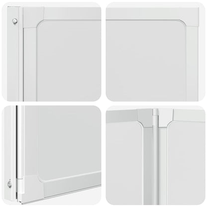Parete per Doccia e Vasca Bagno 117x120cm 3 Pannelli Pieghevole | homemem39