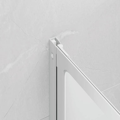Parete per Doccia e Vasca Bagno 117x120cm 3 Pannelli Pieghevole | homemem39