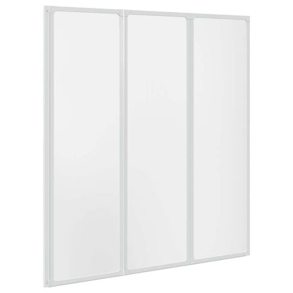 Doccia da bagno a parete 141 x 132 cm 3 Pannelli pieghevoli
