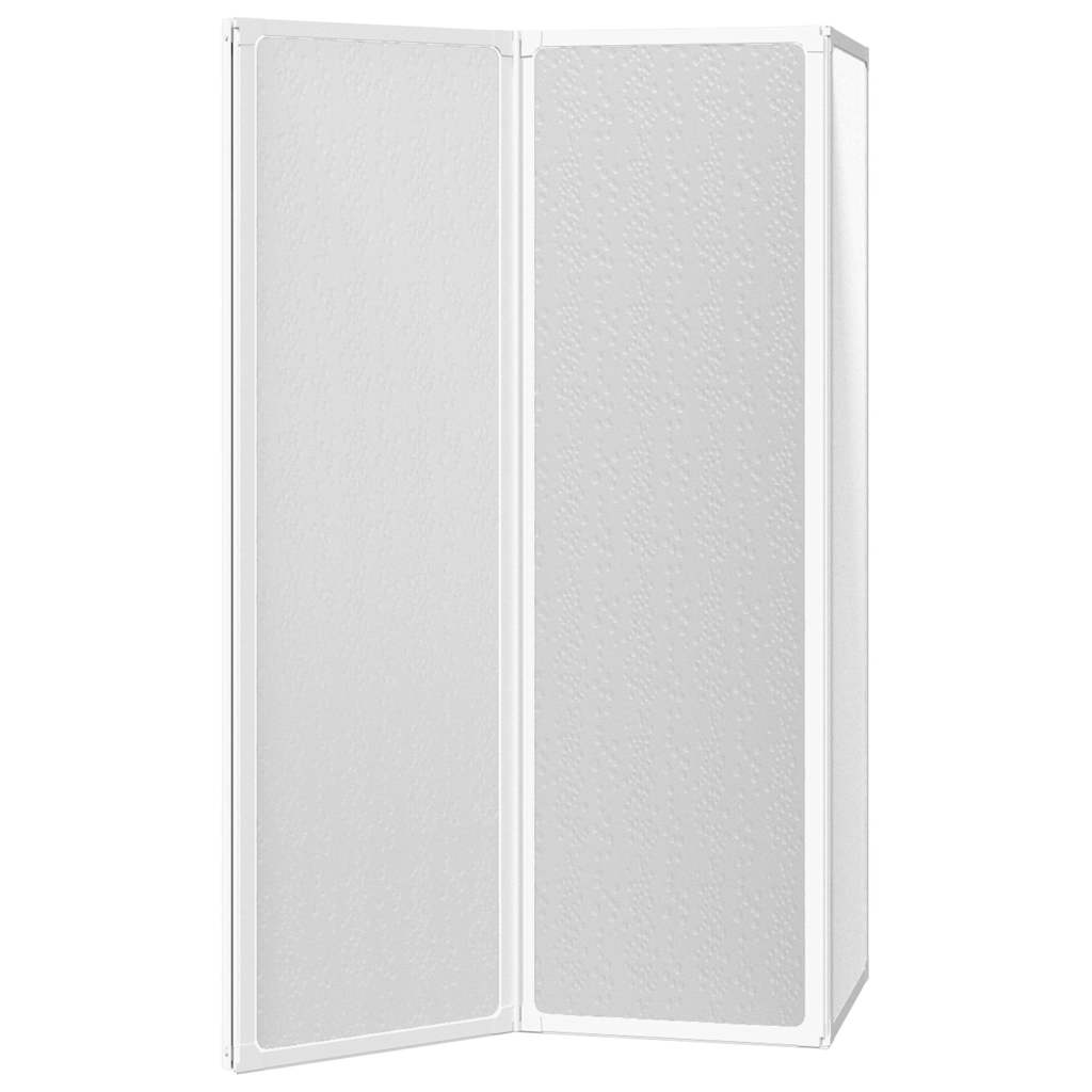 Doccia da bagno a parete 141 x 132 cm 3 Pannelli pieghevoli