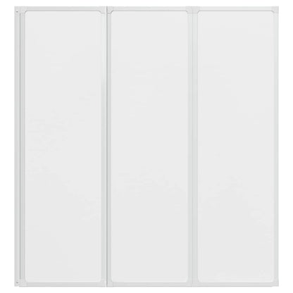 Doccia da bagno a parete 141 x 132 cm 3 Pannelli pieghevoli