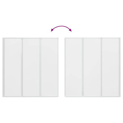 Doccia da bagno a parete 141 x 132 cm 3 Pannelli pieghevoli