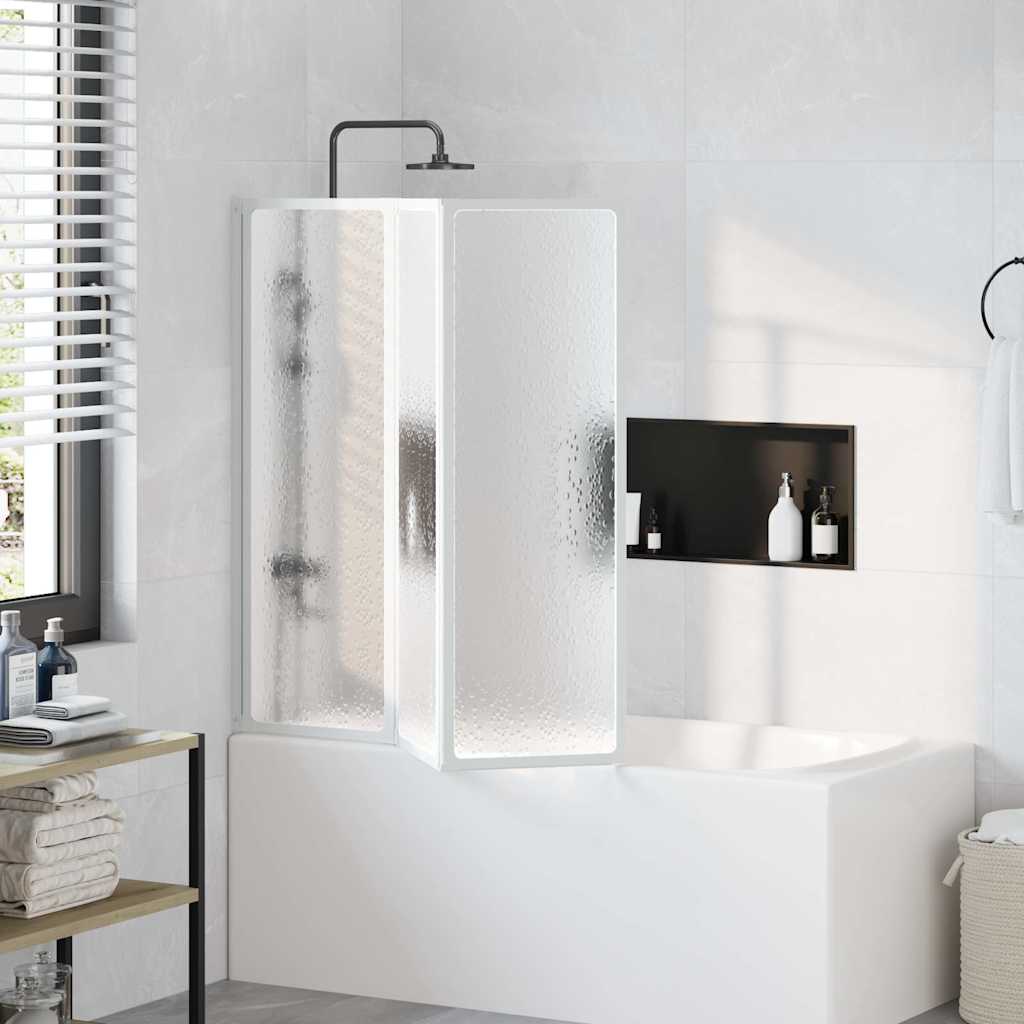 Doccia da bagno a parete 141 x 132 cm 3 Pannelli pieghevoli