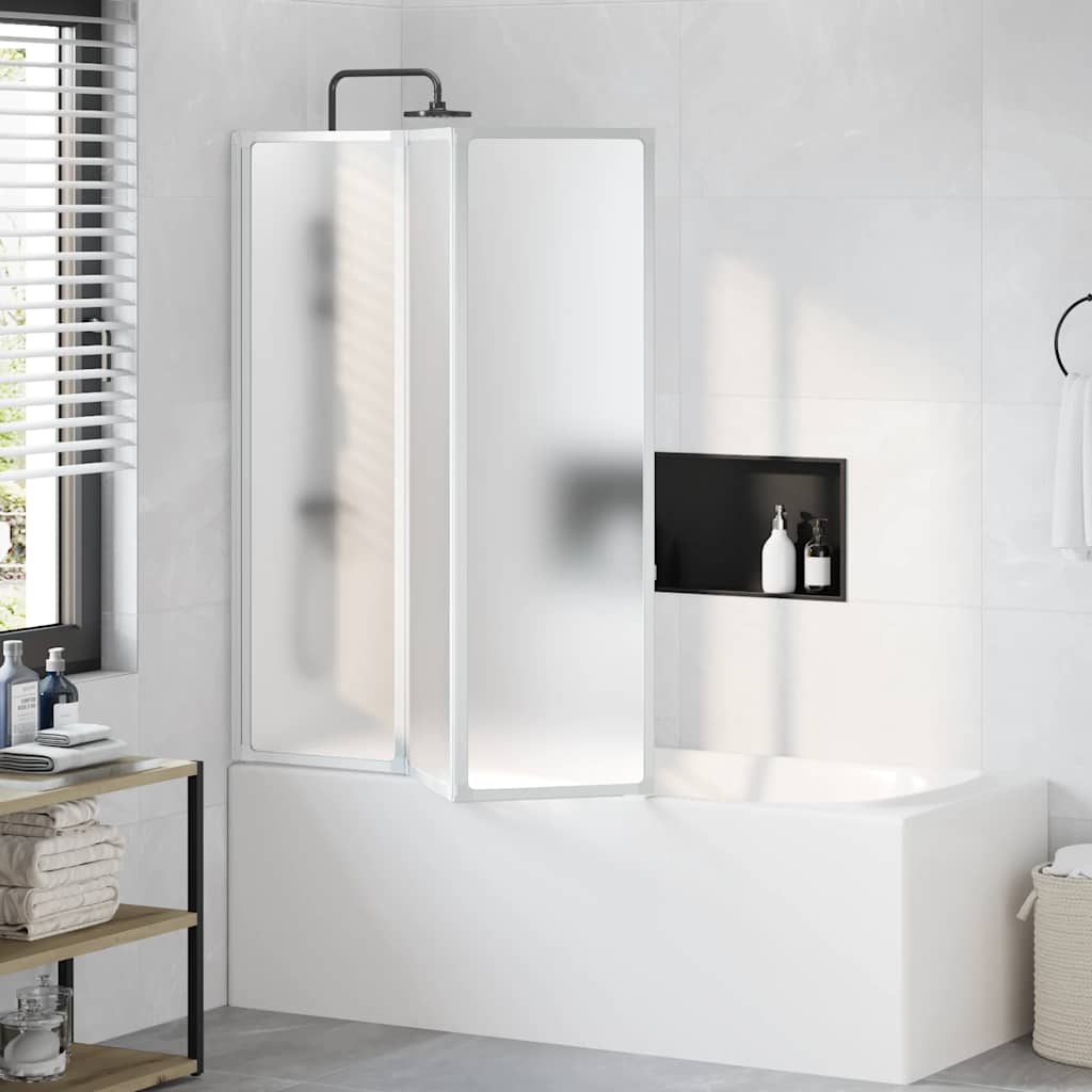 Doccia da bagno a parete 141 x 132 cm 3 Pannelli pieghevoli
