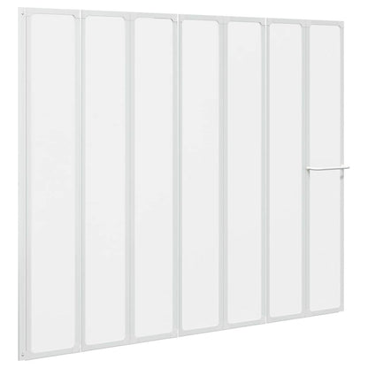7 Pannelli pieghevoli con porta-asciugamano 140 x 168 cm doccia bagno