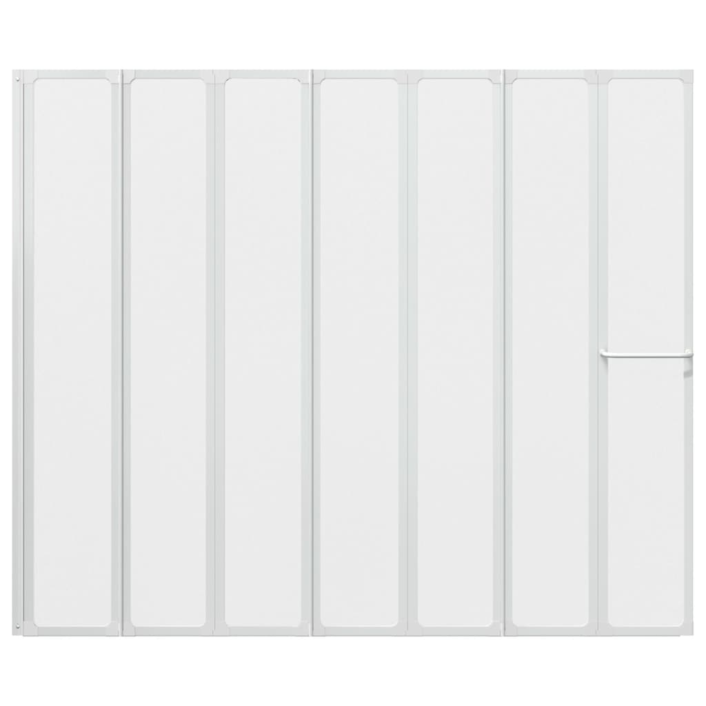 7 Pannelli pieghevoli con porta-asciugamano 140 x 168 cm doccia bagno