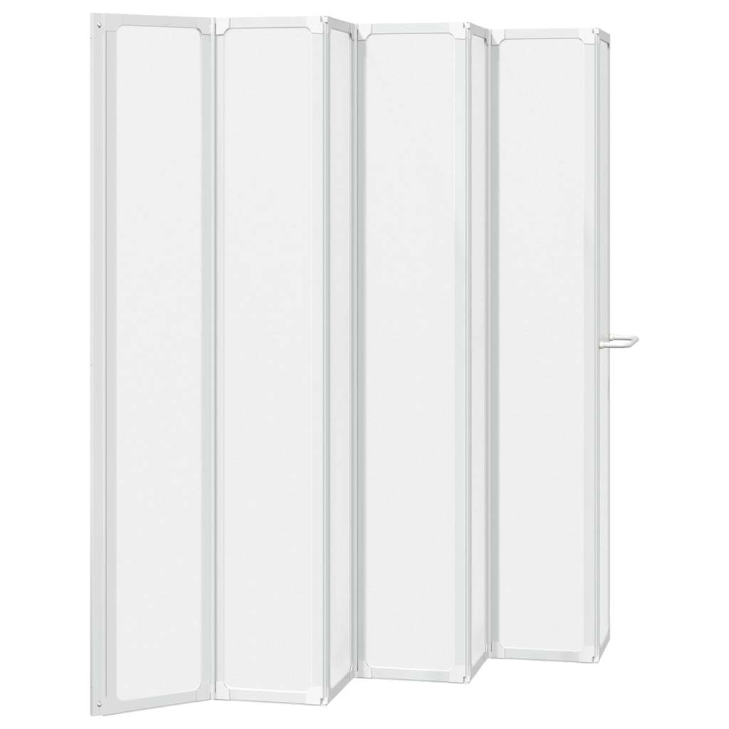 7 Pannelli pieghevoli con porta-asciugamano 140 x 168 cm doccia bagno