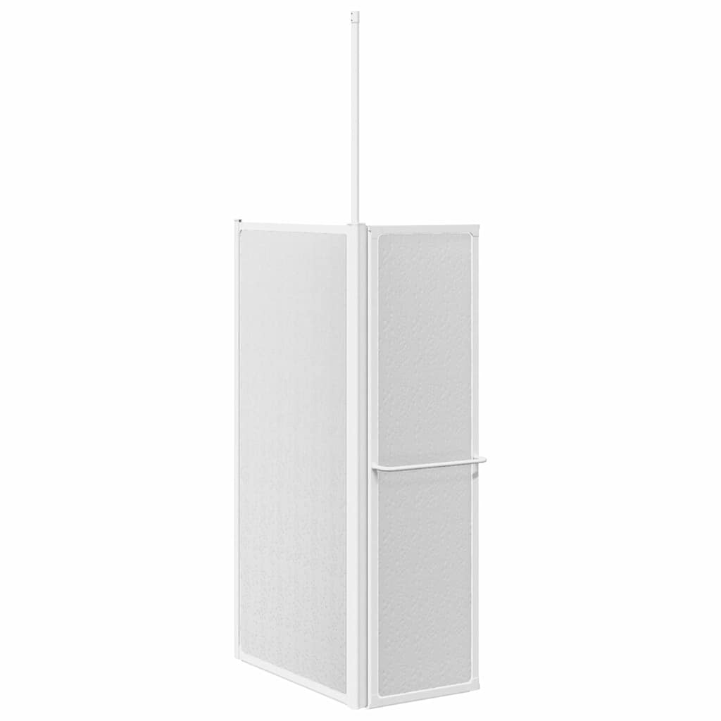 Schermo Box Doccia a L 70 x 120 x 137 cm 4 Pannelli Pieghevole