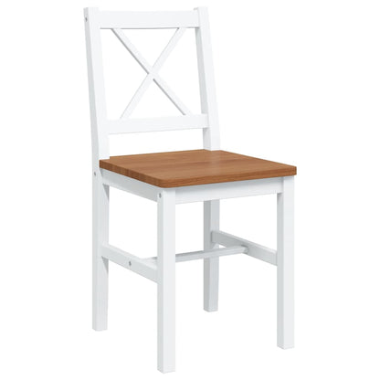 Set da Pranzo 5 pz Marrone e Bianco