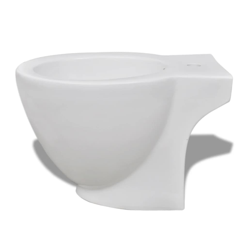 Set WC e Bidet con Piede in Ceramica Bianca | homemem39