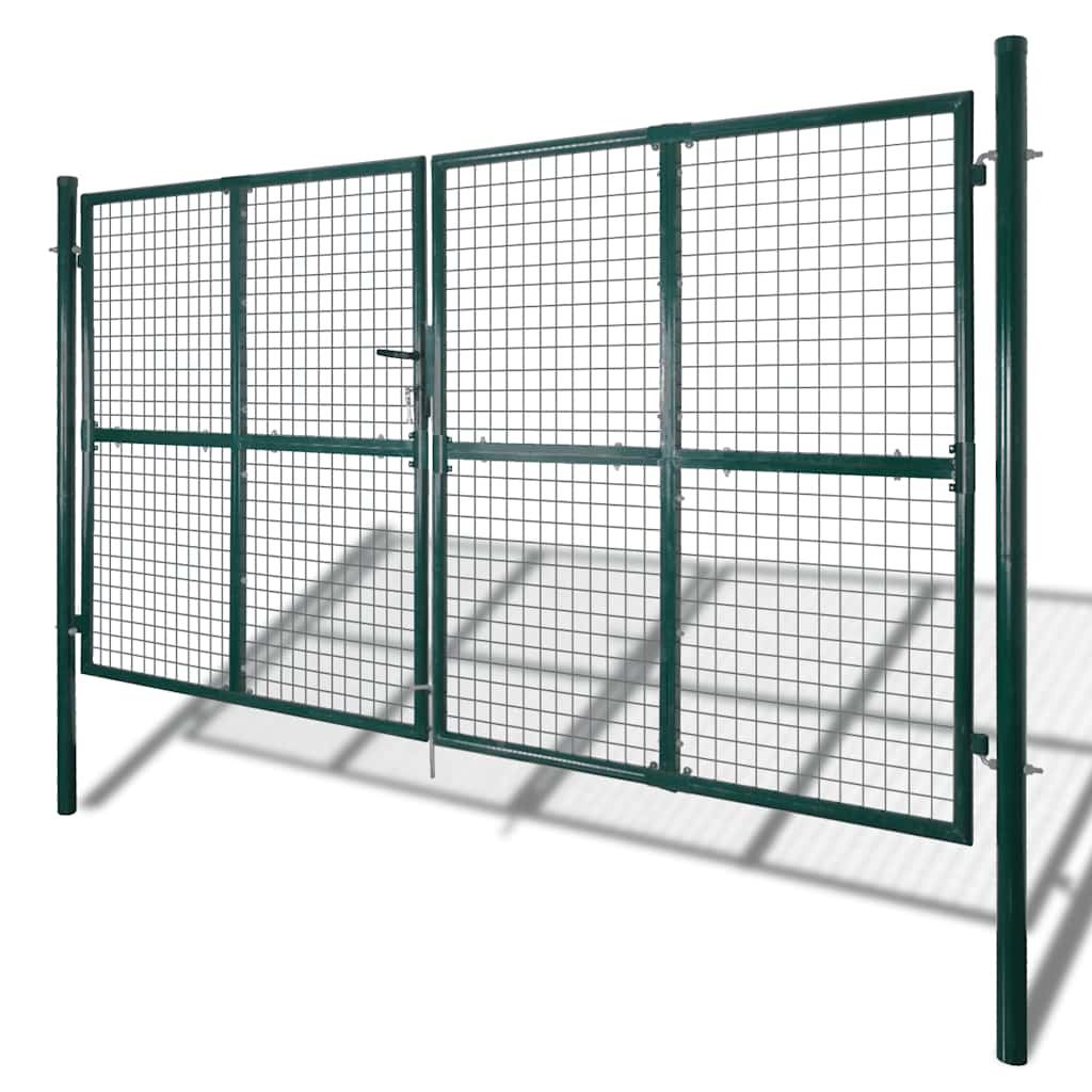 Cancello da Giardino in Rete per Recinzione, Porta, Griglia a muro 300x175 cm | homemem39