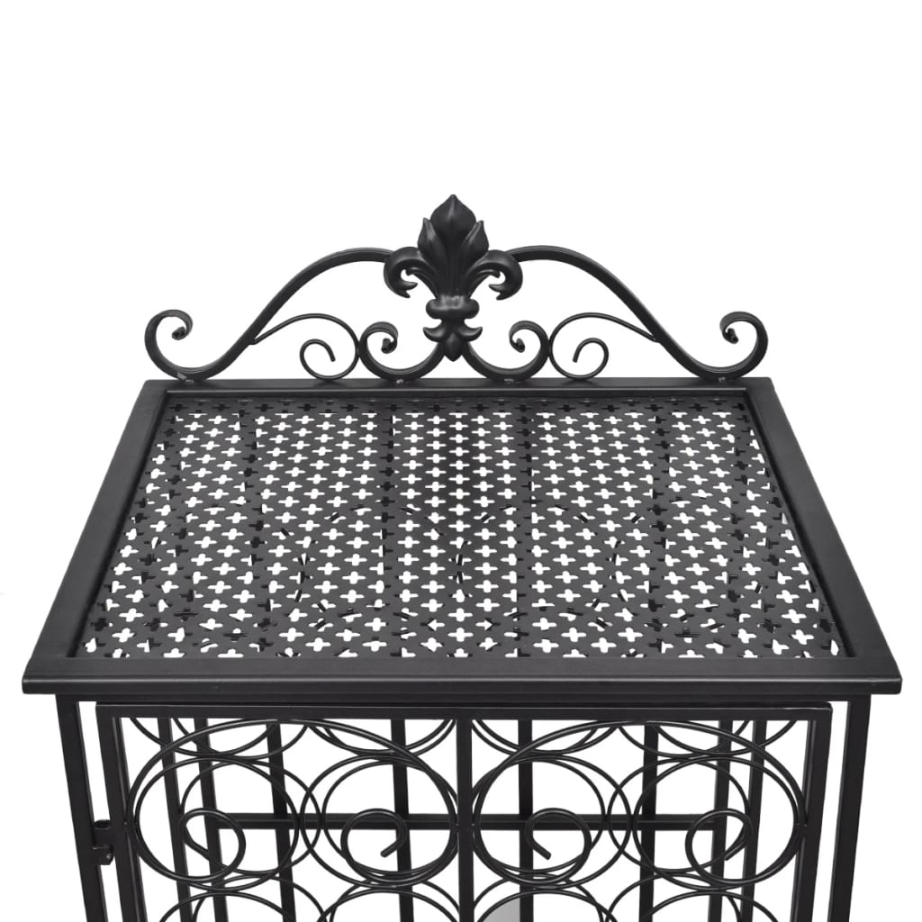 Portabottiglie per 28 Bottiglie di Vino in Metallo - homemem39