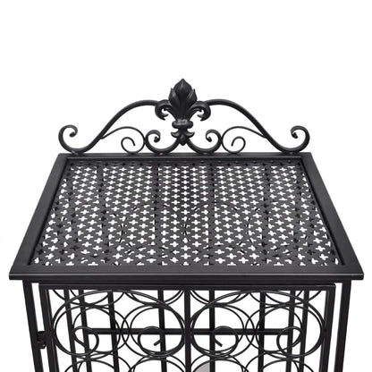 Portabottiglie per 28 Bottiglie di Vino in Metallo - homemem39