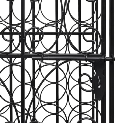 Portabottiglie per 28 Bottiglie di Vino in Metallo - homemem39