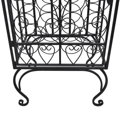 Portabottiglie per 28 Bottiglie di Vino in Metallo - homemem39