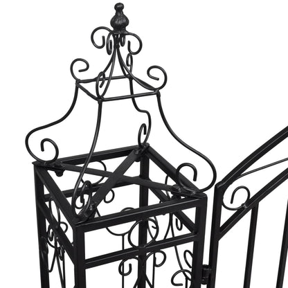 Cancello Ornamentale da Giardino Ferro Battuto 122x20,5x134 cm | homemem39