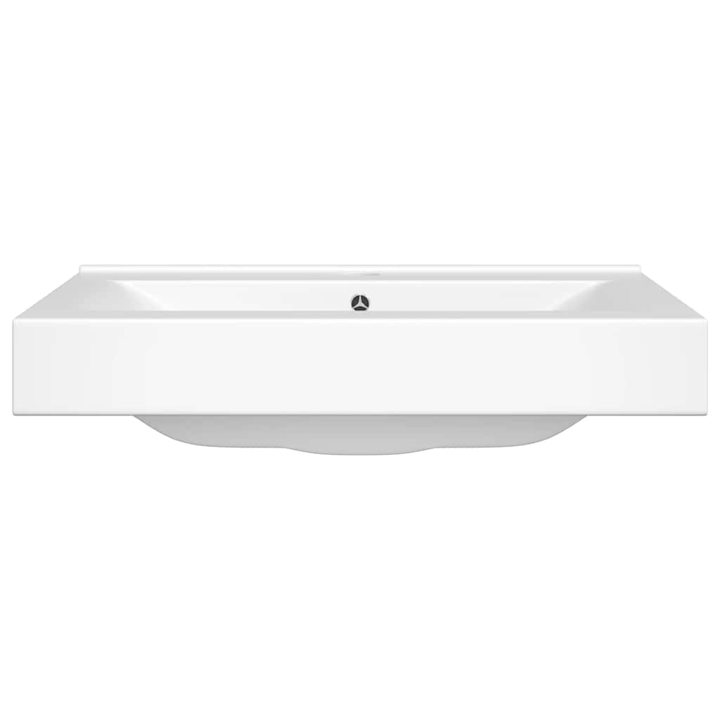 Lavello Bianco in Ceramica di Lusso con Foro Rubinetto 60x46 cm | homemem39