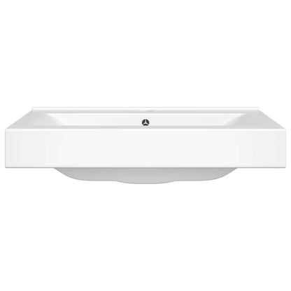 Lavello Bianco in Ceramica di Lusso con Foro Rubinetto 60x46 cm | homemem39
