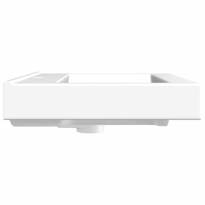 Lavello Bianco in Ceramica di Lusso con Foro Rubinetto 60x46 cm | homemem39