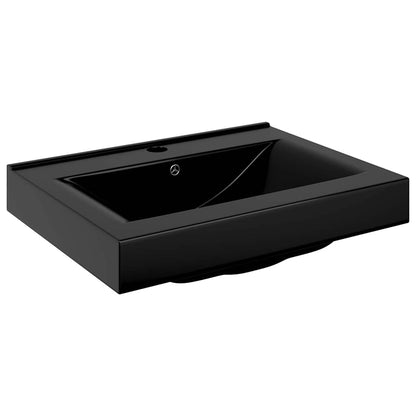 Lavello Bianco in Ceramica di Lusso con Foro Rubinetto 60x46 cm | homemem39