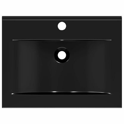 Lavello Bianco in Ceramica di Lusso con Foro Rubinetto 60x46 cm - homemem39