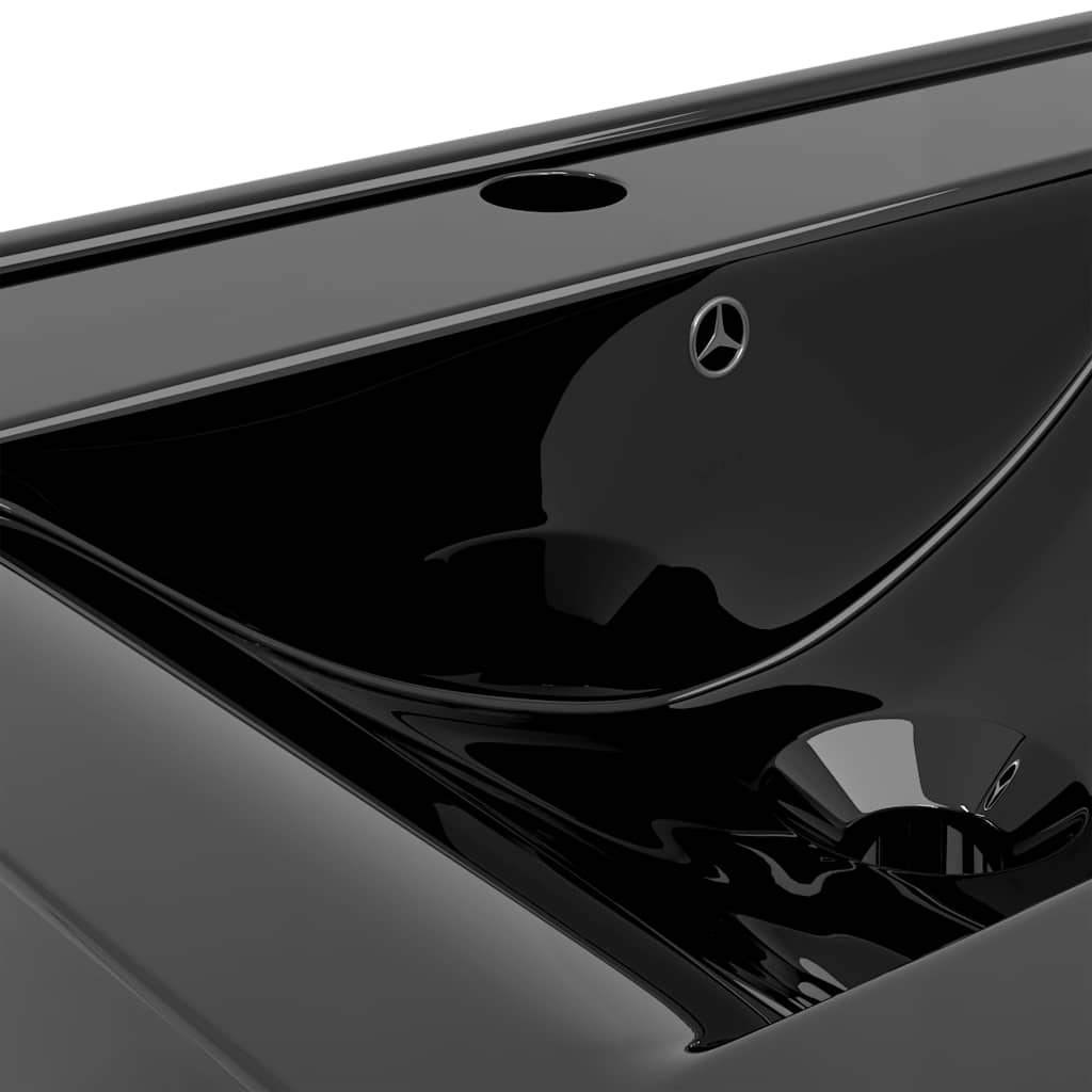 Lavello Bianco in Ceramica di Lusso con Foro Rubinetto 60x46 cm - homemem39