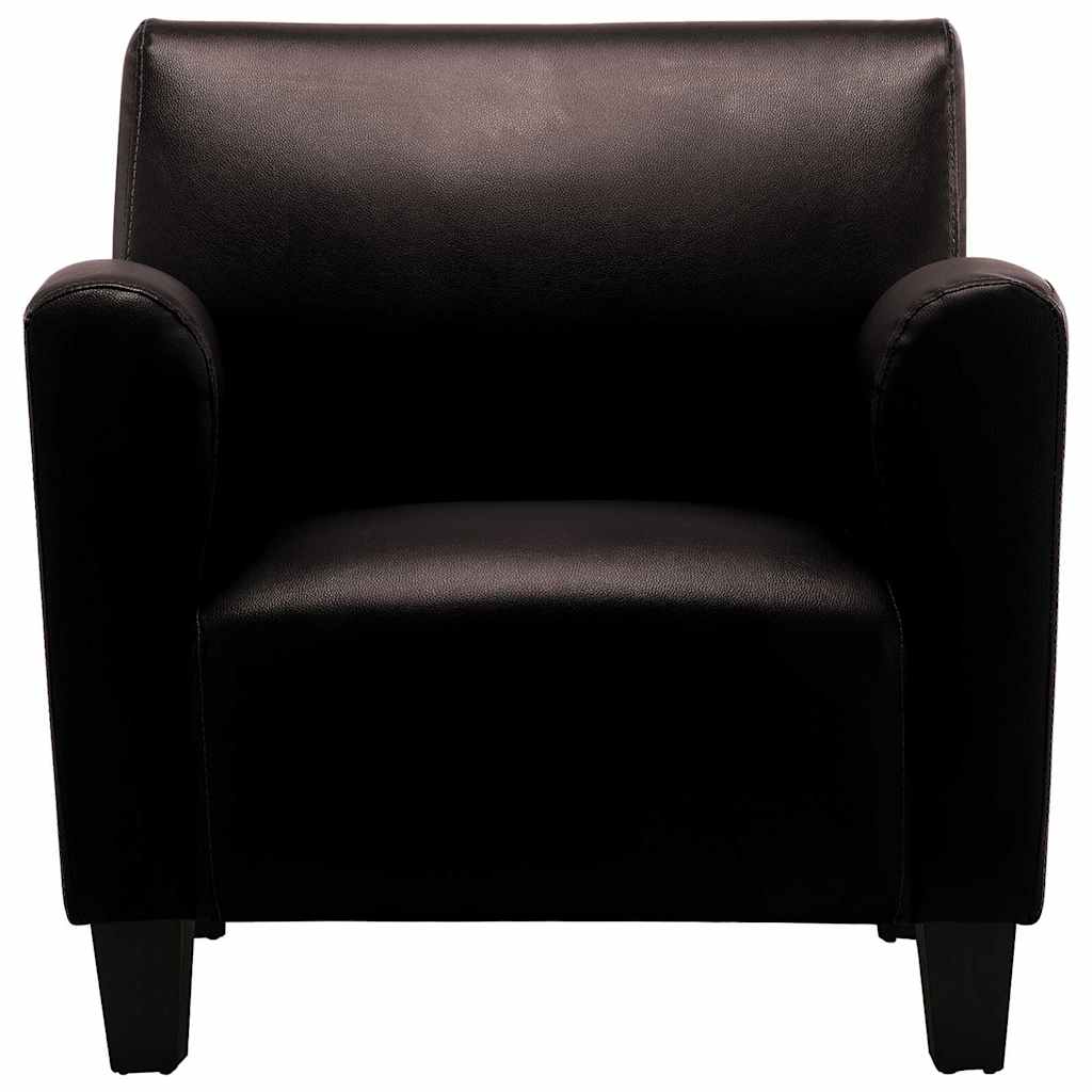 Poltrona Marrone Scuro in Similpelle