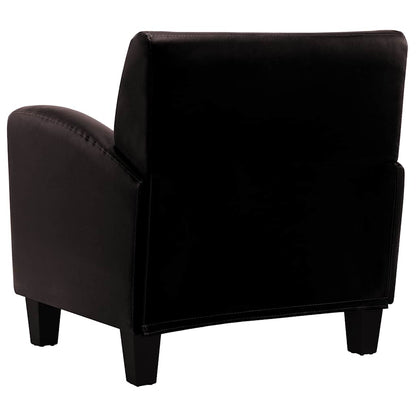 Poltrona Marrone Scuro in Similpelle - homemem39