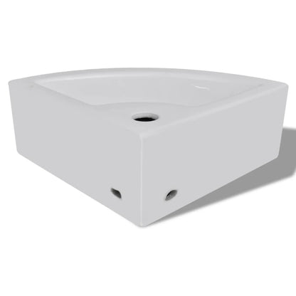 Lavandino con Troppopieno 45x32x12,5 cm Bianco