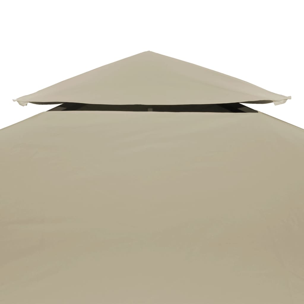 Telo di Ricambio per Gazebo 310g/m² Beige 3x3m - homemem39