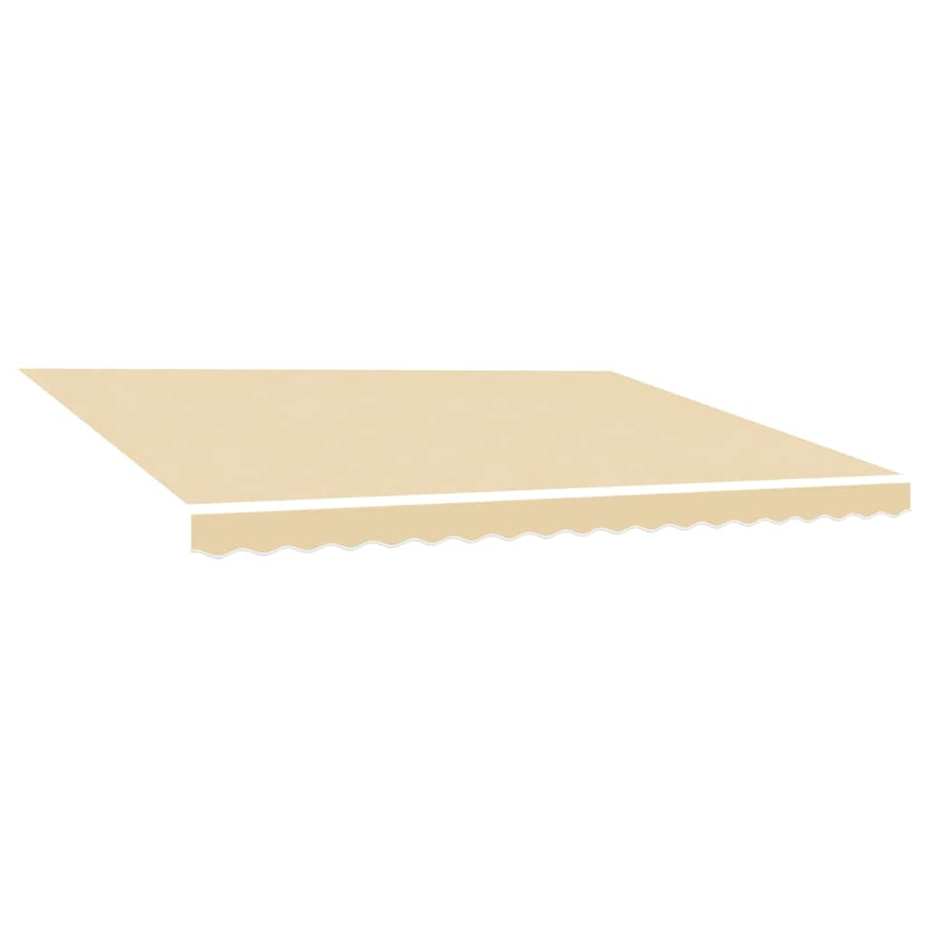 Tessuto di Ricambio per Tenda da Sole Crema 400x300 cm Poliestere