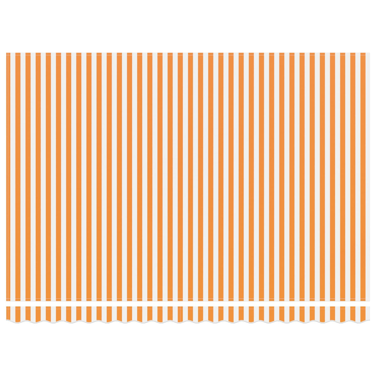 Tessuto di Ricambio per Tenda da Sole Giallo e Bianco 400x300cm