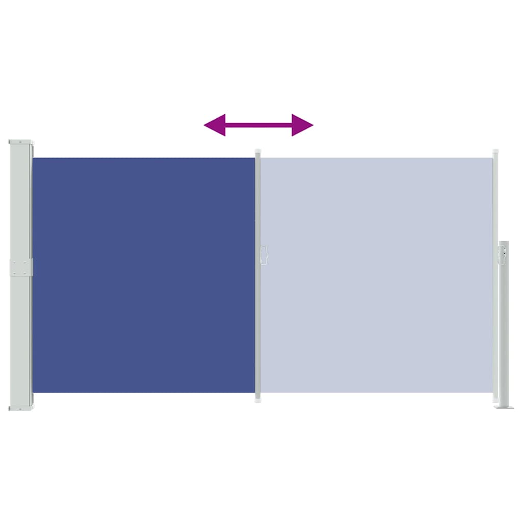 Tendalino Laterale per Patio Terrazzo 160 x 300 cm Blu | homemem39