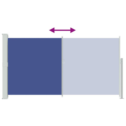 Tendalino Laterale per Patio Terrazzo 160 x 300 cm Blu | homemem39