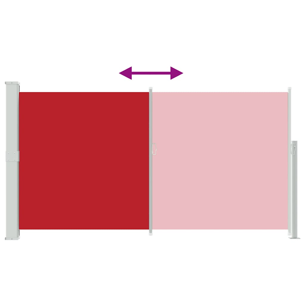 Tendalino Laterale per Patio Terrazzo 160 x 300 cm Rosso | homemem39
