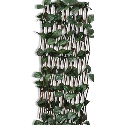 Recinto in Salice a Traliccio 5 pz Foglie Artificiali 180x90 cm | homemem39