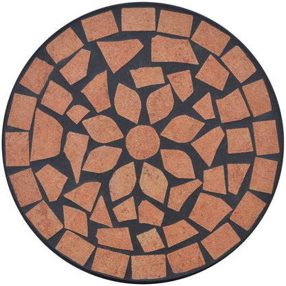 Tavolino per Piante con Mosaico Terracotta