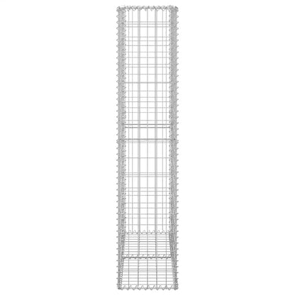 Cesto Gabbione con Coperchio in Filo Zincato 150 x 100 x 30 cm
