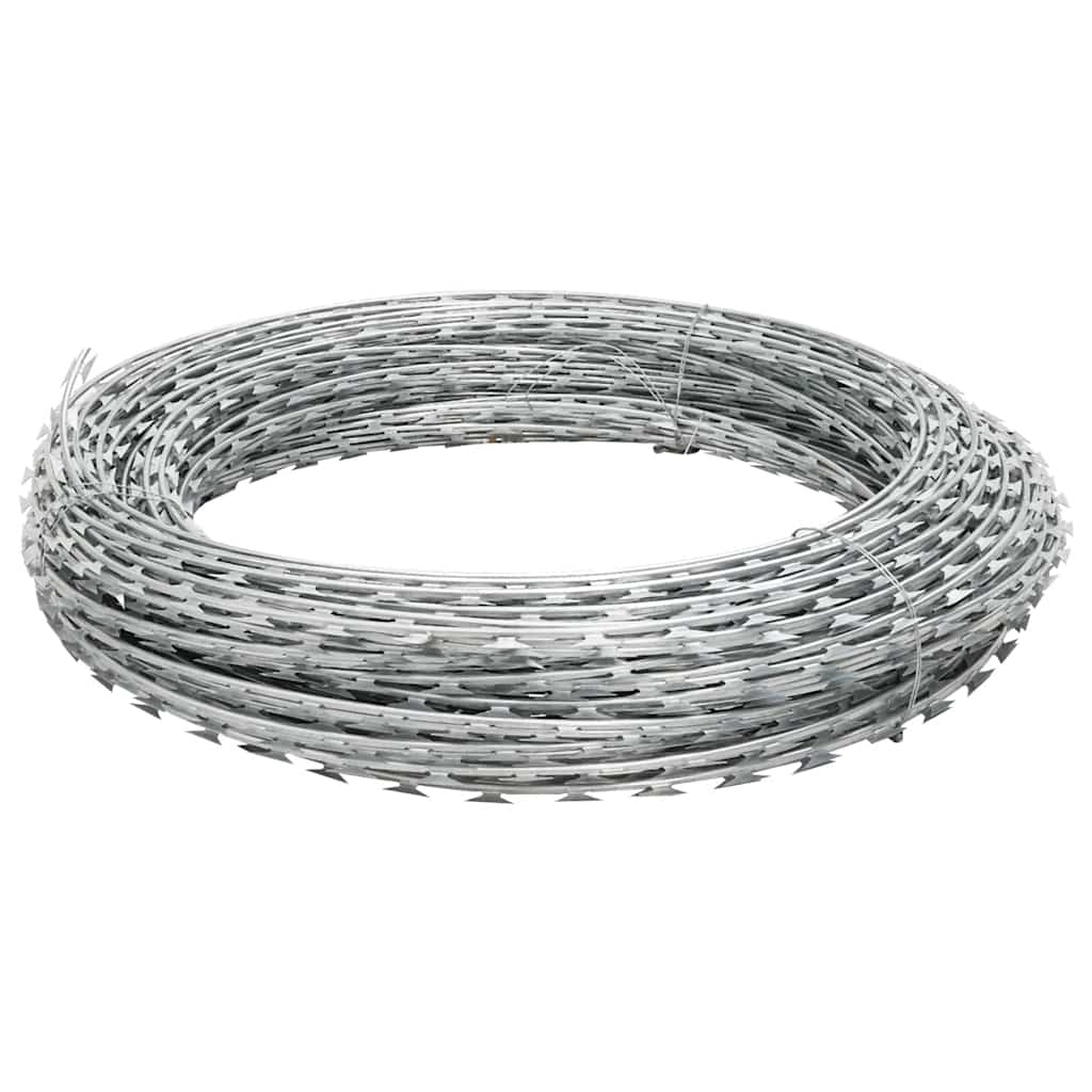 Filo Spinato Concertina Elicoidale in Acciaio Zincato 60 m | homemem39