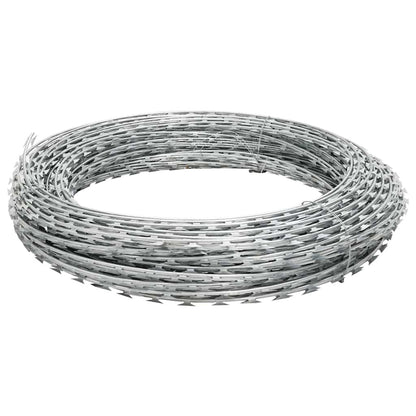 Filo Spinato Concertina Elicoidale in Acciaio Zincato 60 m | homemem39