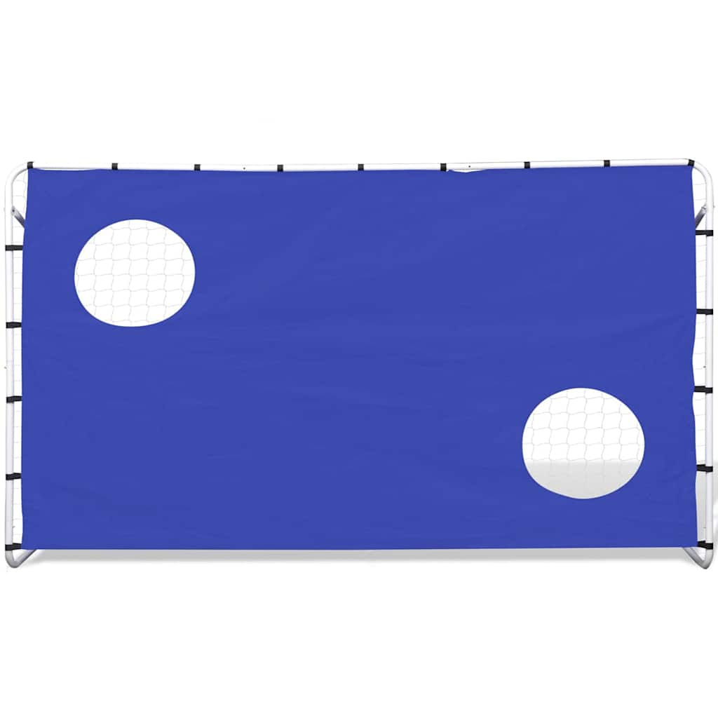 Porta da Calcio e Telone con Buchi per Allenamento 240x92x150cm - homemem39